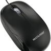 Mouse Com Fio Mid 1200dpi Conexão Usb Cabo de 120cm 3 Botões Textura Fosca Preto – MO255